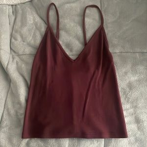 Maroon tank top
